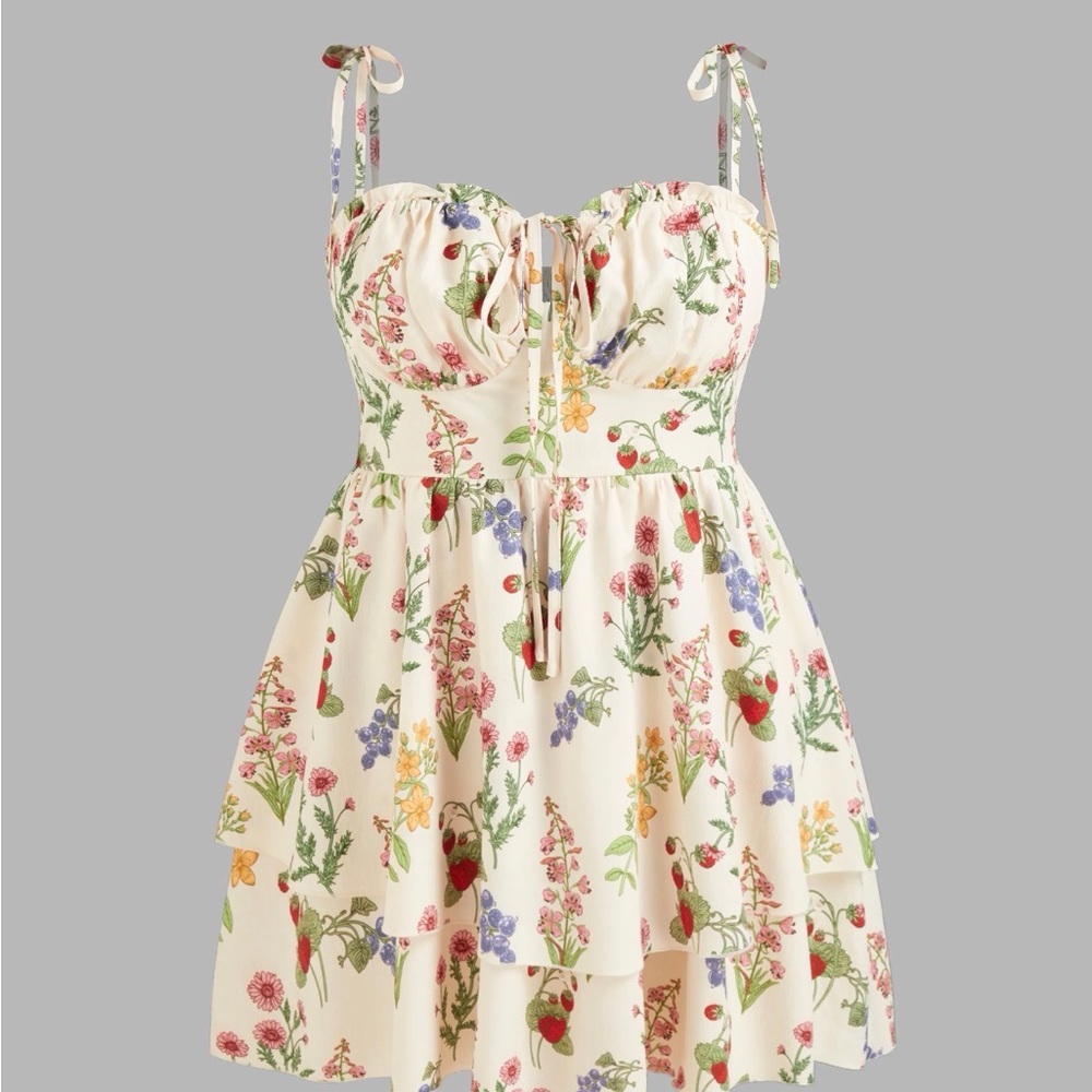 Floral Fruit Dress